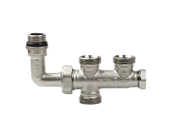 Узел бокового подключения радиатора НР 1/2" x ВР 3/4" Евроконус SANEXT (4963)