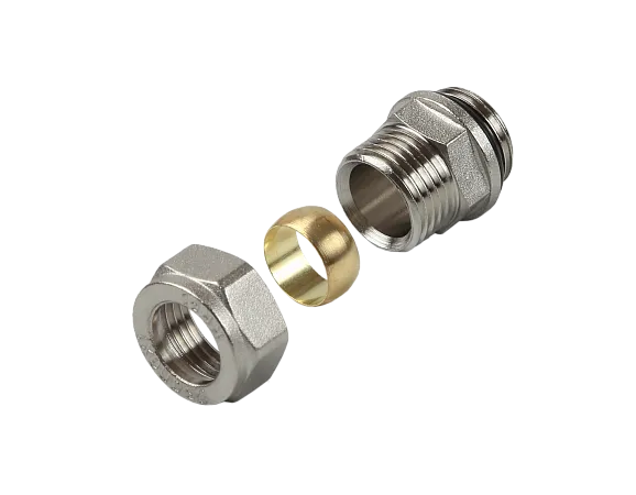 Фитинг подключения L и T-образной медной трубки D15-G1/2" с рез. уплотнит. SANEXT (4938) - Изображение 2