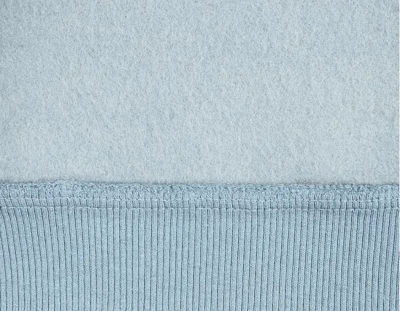 Худи SANEXT oversize с капюшоном и начесом, унисекс, серо-голубое - Изображение 3