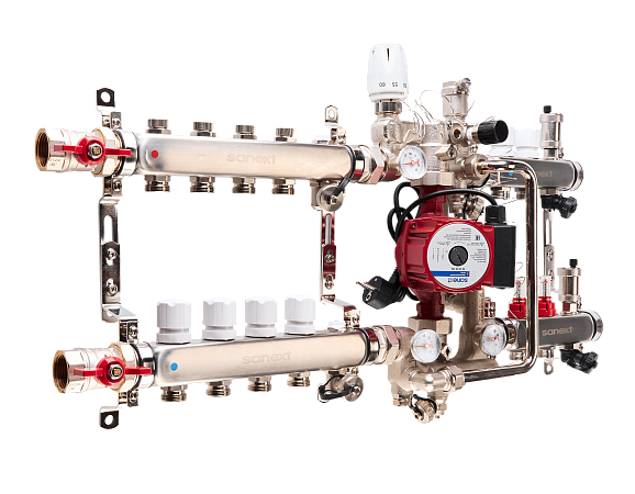 РКУ SANEXT «Теплый пол» с насосно-смесительным узлом MU-C - Изображение 2