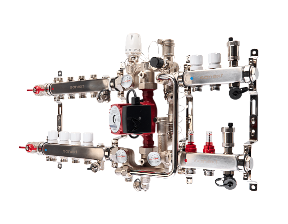 РКУ SANEXT «Теплый пол» с насосно-смесительным узлом MU-C - Изображение 3
