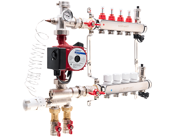 РКУ SANEXT «Теплый пол» с насосно-смесительным узлом MU-S - Изображение 3